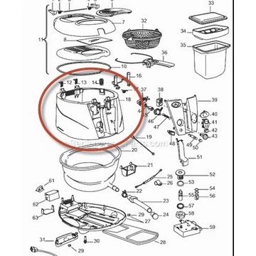 Delonghi olajsütő burkolat F895