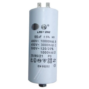 Mosógép indítókondenzátor 55UF 450V