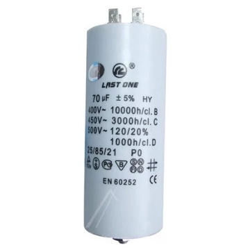 Mosógép indítókondenzátor 70UF 450V
