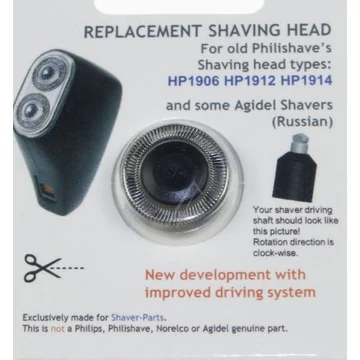 Utángyártott borotvakés Philips HP1906, HP1912, HP1914 helyett