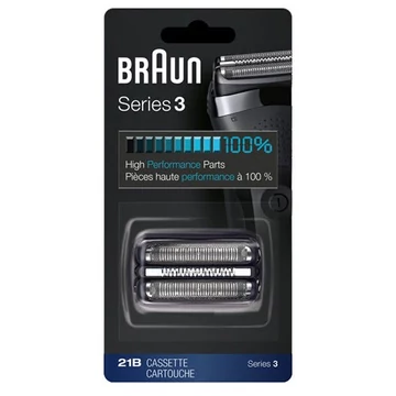 21B - Braun Series 3 nyírófej egység, fekete kerettel 
