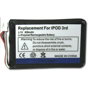 3,7V-850mAh Li-Polymer Apple iPod akkumulátor