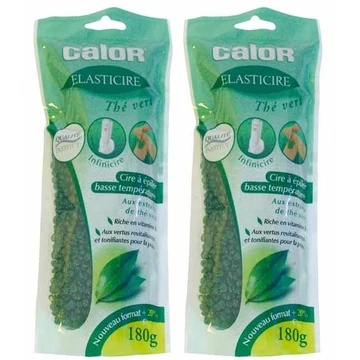 Calor Elasticire zöld tea viasz 180g YX1022 2db