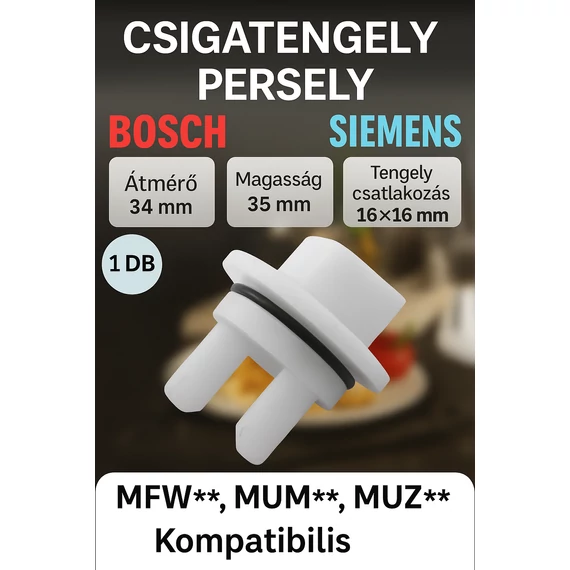 Bosch /Siemens húsdarálóhoz műanyag kuplung