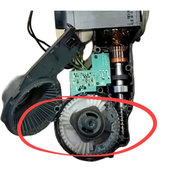 Bosch / Siemens húsdarálóhoz kettős fogaskerék *