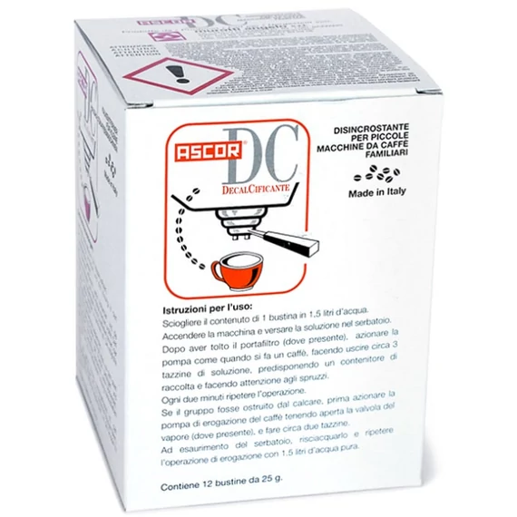 Ascor kávéfőző vízkőtlenítő 12x25gr