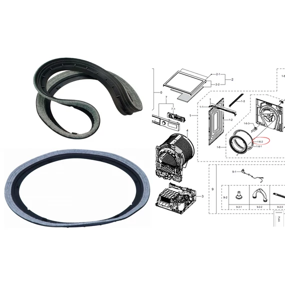 Samsung szárítógéphez filc tömítés