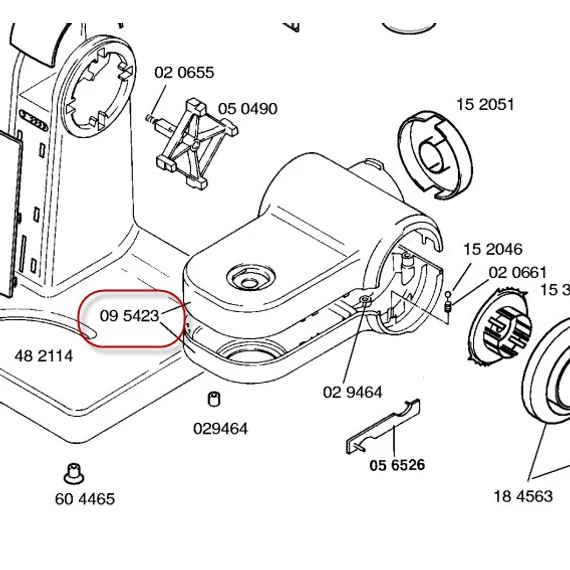 Bosch konyhai robotgép burkolat 095423