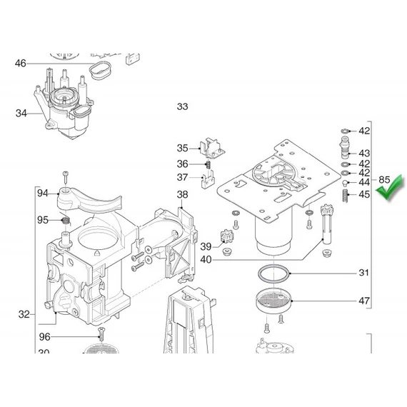 Főzőfej Delonghi kávéfőzőhöz