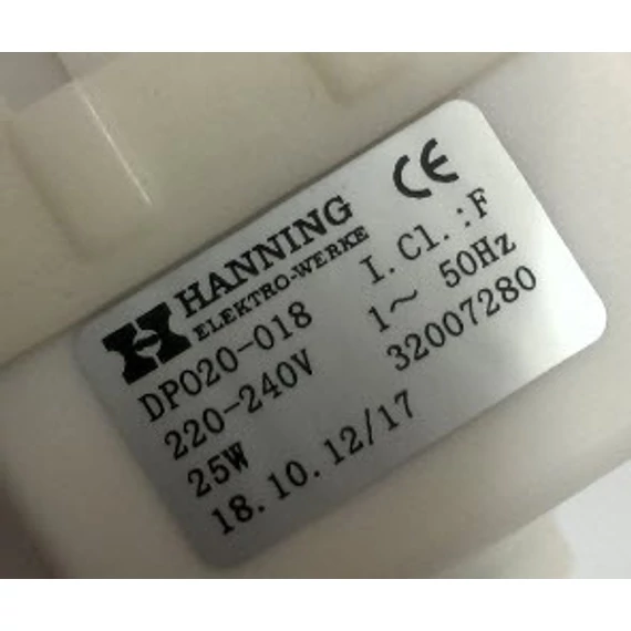 Hanning / Vestel szivattyú 25W, DP020-018 / 32007280 