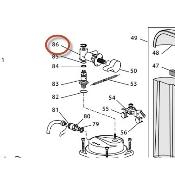 Delonghi kávéfőző szelep, EC270