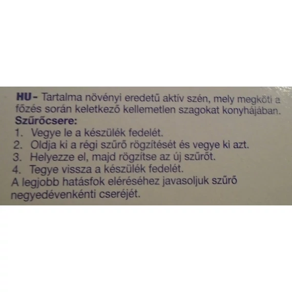 Páraelszívóhoz aktív szénszűrő TYP 303  KFC6908 (CP303)
