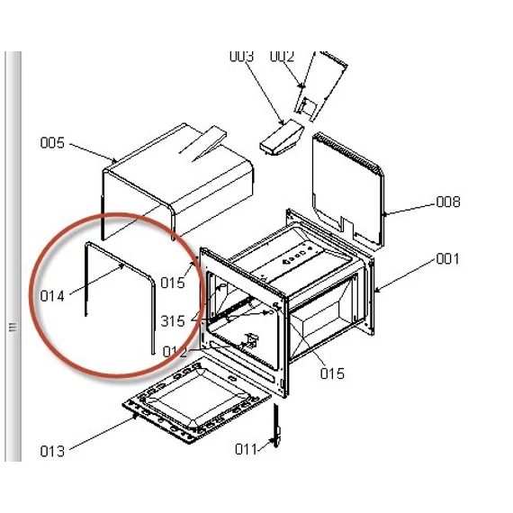 Gorenje, Mora tűzhely ajtótömítés