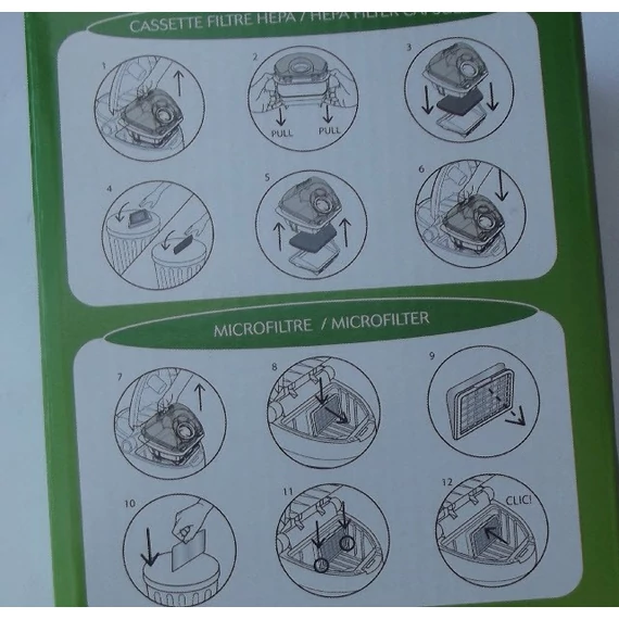 Rowenta porszívó Hepa+szivacsszűrő készlett Compacteo/Cyclonic-(ZR004601)