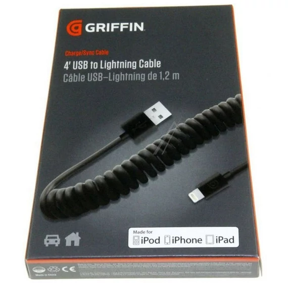 Lightning-csatlakozós USB spirálkábel Ipod-hoz