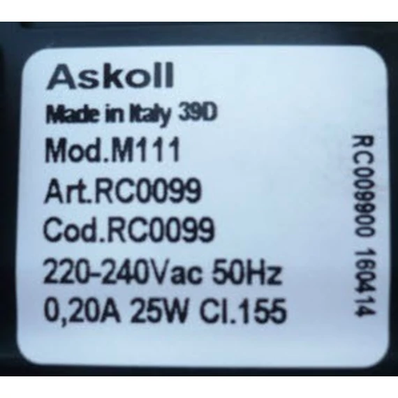 Askoll M111 szivattyú RC0099 ,25W ( AS6005275 )