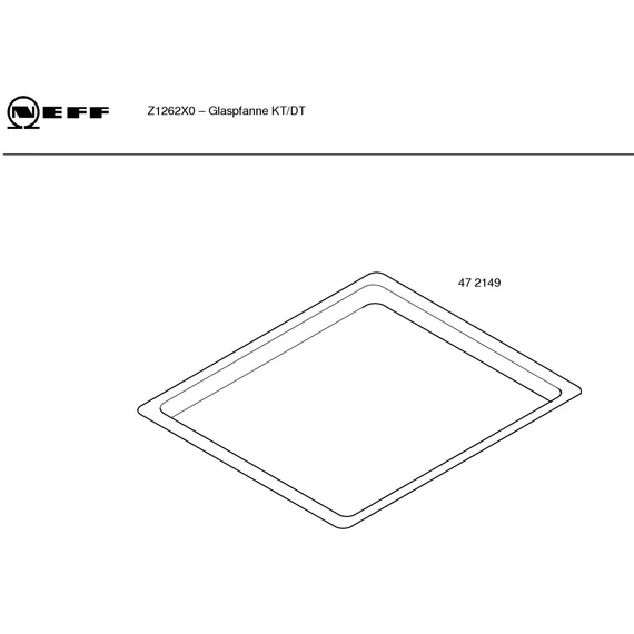 Bosch, Siemens, Neff üveg tepsi HEZ336000