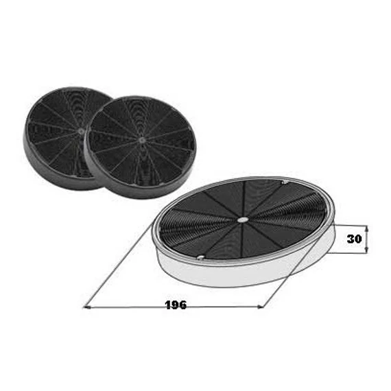 EFF62 aktív szénszűrő, Faber, Electrolux 2db
