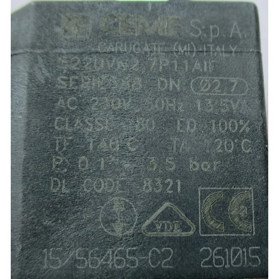 Ceme 5220VN2,7 szelep   (két kivezetés)