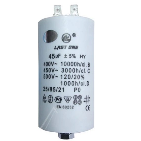 Mosógép indítókondenzátor 45UF 450V