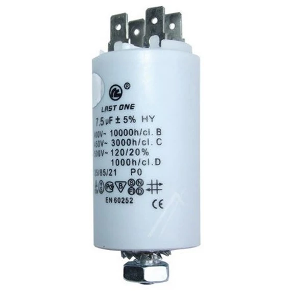 Mosógép indítókondenzátor 7,5UF 450V