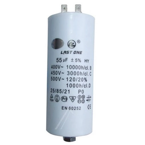 Mosógép indítókondenzátor 55UF 450V