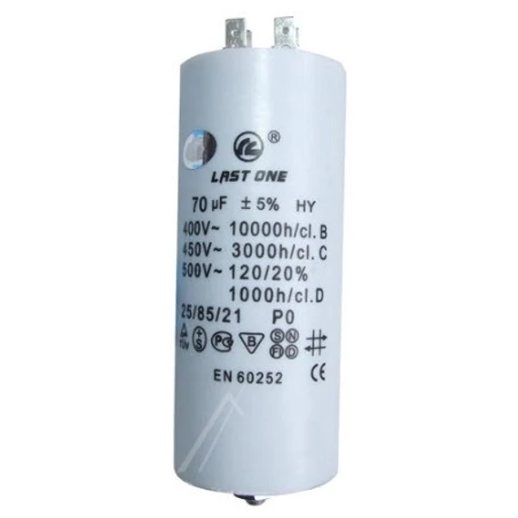 Mosógép indítókondenzátor 70UF 450V