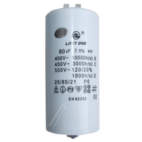 Mosógép indítókondenzátor 80UF 450V