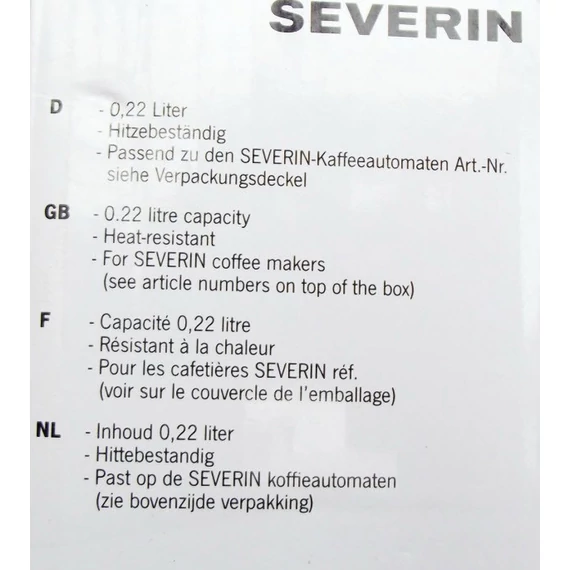 Severin KA5979 kávéfőzőhöz üvegkiöntő kanna 
