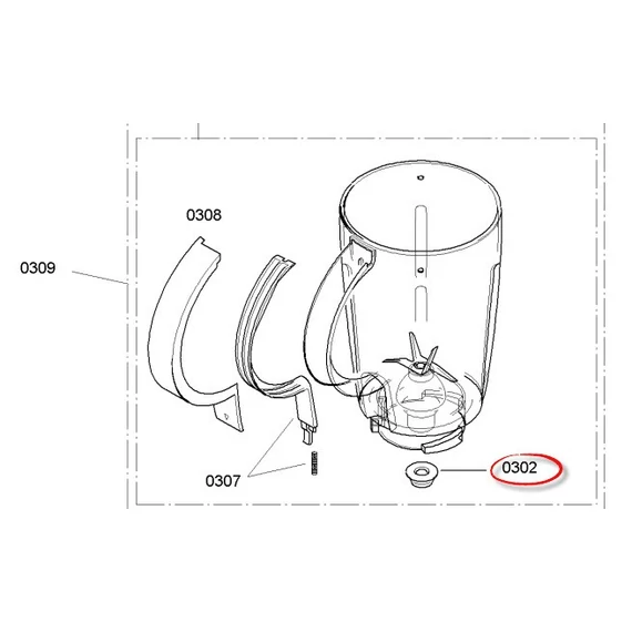 Bosch turmixedény meghajtás (kuplung)