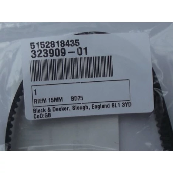 Black & Decker szalagcsiszolóhoz fogasszíj 323909-01