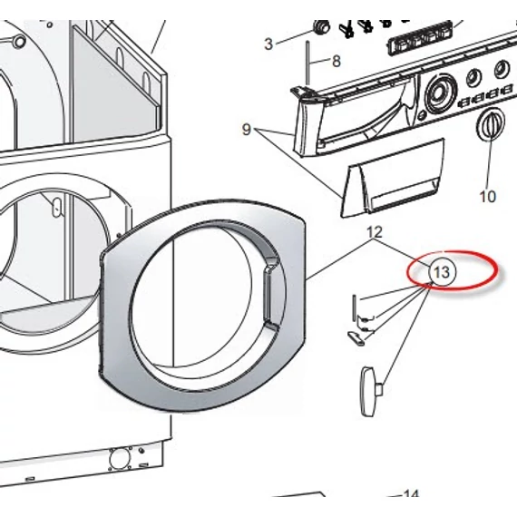 Hotpoint, Ariston ajtónyitó-fül