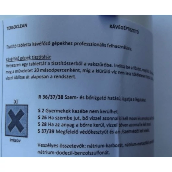 Tersonet kávéfőző tisztító tabletta 60db 