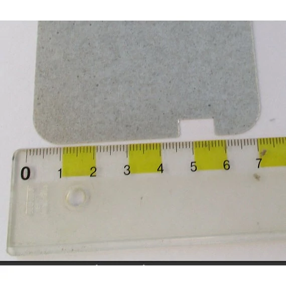 Mikrohullámú sütőbe csillám szigetelőlap (mica lemez) 12,9cm x 7,2cm