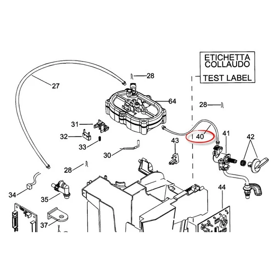 19cm-es tefloncső Delonghi presszógéphez
