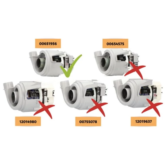 Bosch / Siemens mosogatógéphez keringetőszivattyú és fűtőegység  