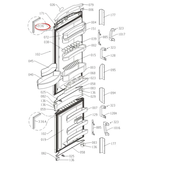 Gorenje mágneses hűtőajtószigetelés, normál térhez