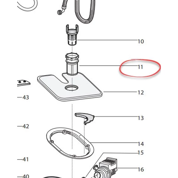 Indesit mosogatógéphez hengeres mikroszűrő *