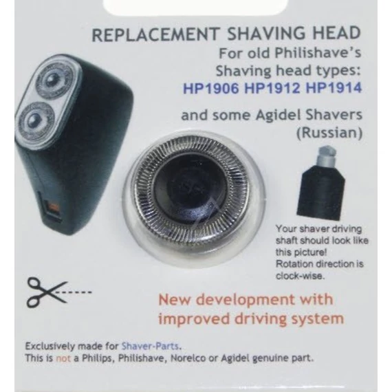 Utángyártott borotvakés Philips HP1906, HP1912, HP1914 helyett