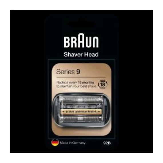 92B - Braun Series 9 nyírófej egység, fekete kerettel 