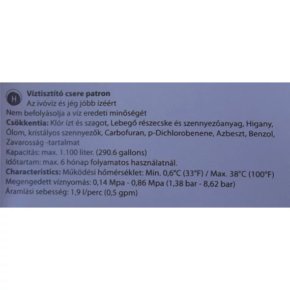 Samsung DA29-00003F  hűtőszekrény vízszűrő HAFIN1-2/EXP Aqua-Pure Plus
