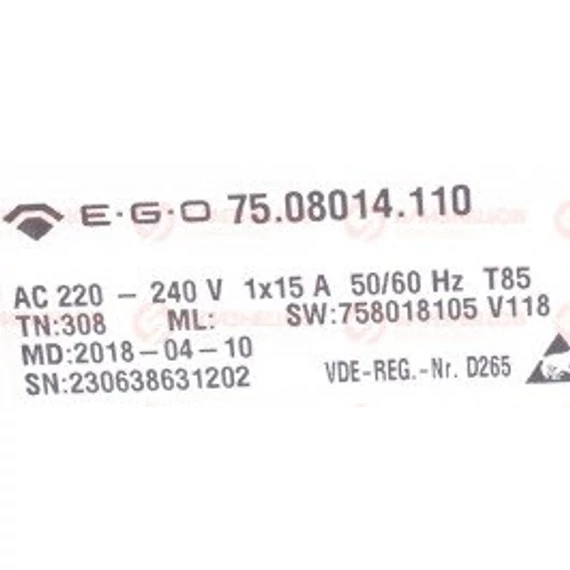 Főzőlap EGO 75.08014.110