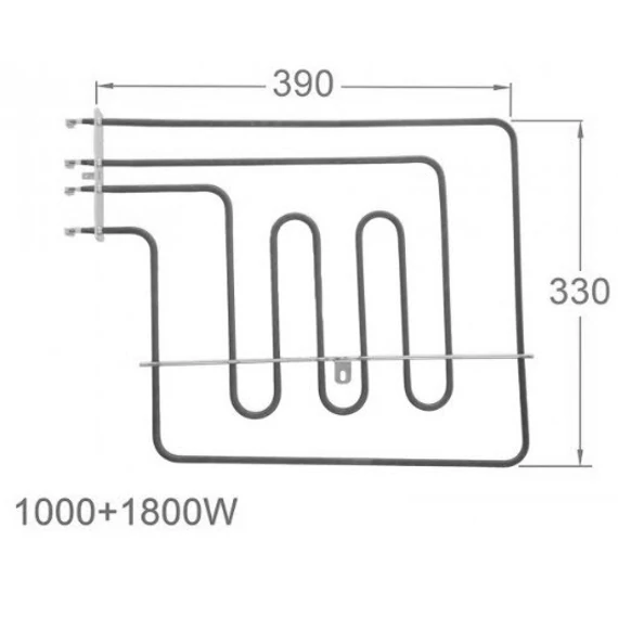 AEG, Electrolux felső (grill) fűtőszál 1000 + 1800W