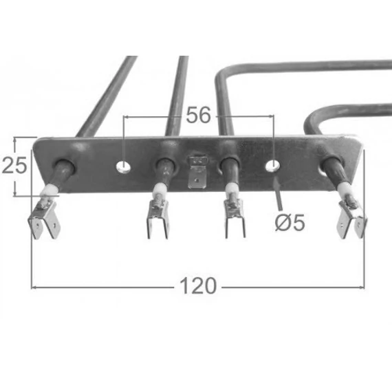 AEG, Electrolux felső (grill) fűtőszál 1000 + 1800W