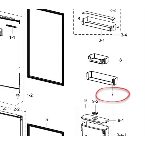 Samsung hűtőszekrény italtartó polc