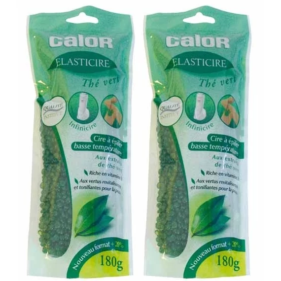 Calor Elasticire zöld tea viasz 180g YX1022 2db