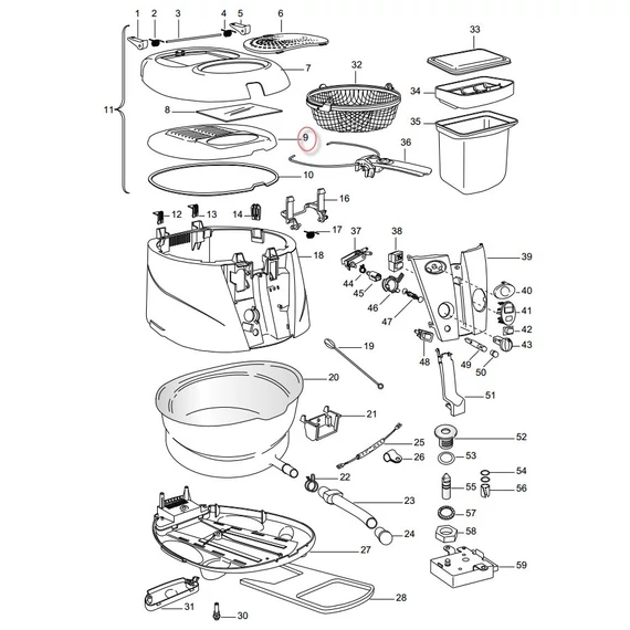 Delonghi olajsütő fedél