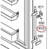 Liebherr hűtőszekrény ajtófogantyú
