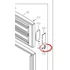 Liebherr hűtőszekrény ajtófogantyúhoz tolórész