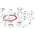 Bosch gyümölcscentrifuga fedél  MES30001, MES3500